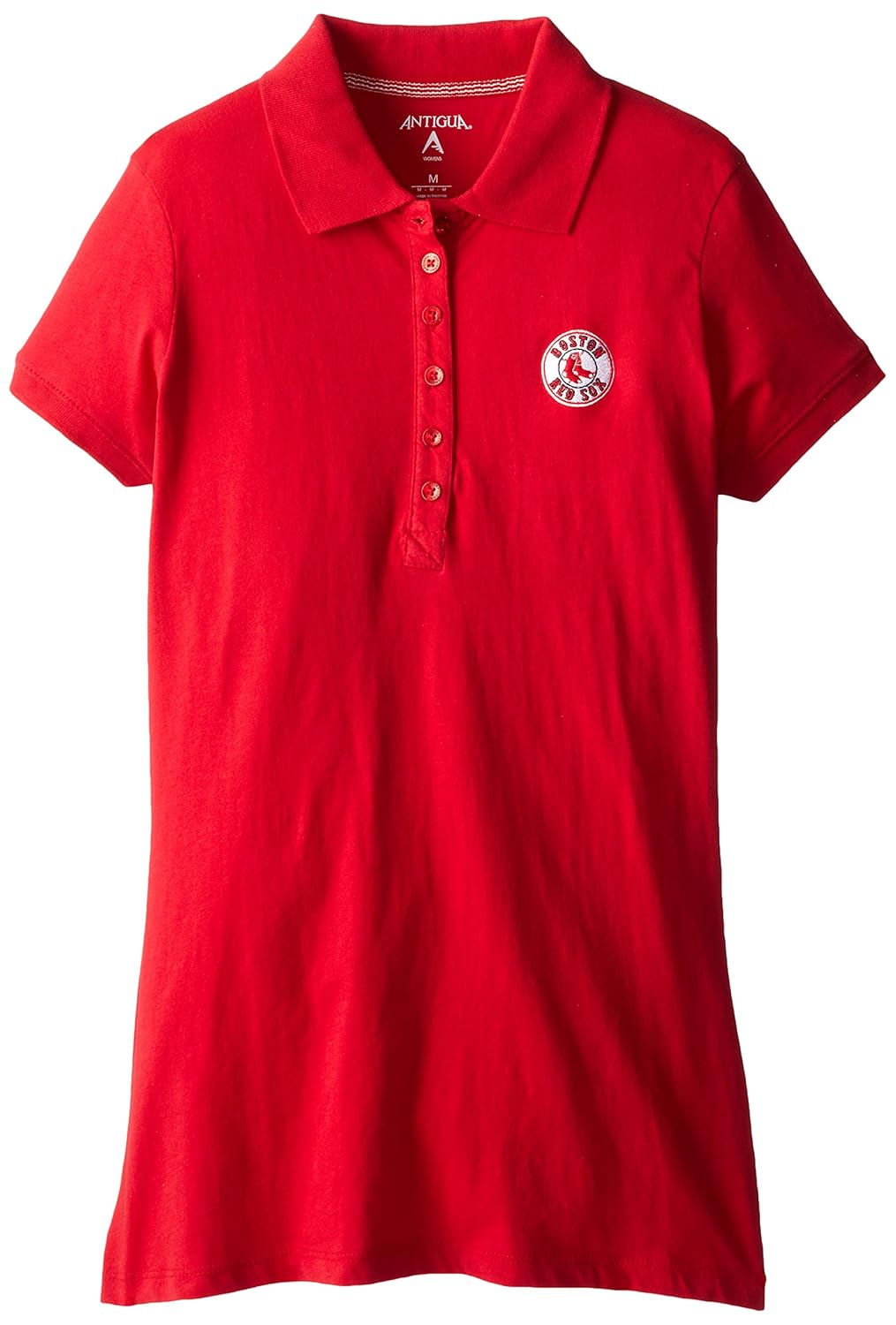 mlb boston red sox womens spark polo, dark red, medium